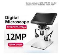 1200x microscope numérique usb pour souder avec affichage 7 pouces 1080p fhd caméra endoscope G