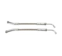 1201-DF Grattoir à glace pour motoneiges - Outil de déneigement en métal compatible avec POLARIS, Ski-Doo & Lynx, hauteur de piste de 6,3 à 30,5 cm, comprend 2 racloirs, 39 x 7 x 5 cm, argenté