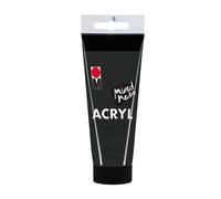 Marabu Peinture acrylique AcrylColor - Tube 100 ml - Noir G (120150073)