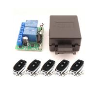 (1202COM1 5KT05) Télécommande sans fil universelle 433 MHz DC 12 V 10 A 2 canaux RF Relais Récepteur