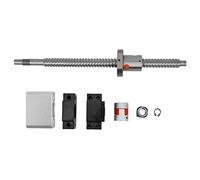 1204 Kit de vis à billes roulées avec porte-écrou et accouplement Support d'extrémité BK/BF pour machines CNC, équipements industriels, construction en acier à roulement, lisse (1204-250)