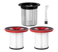 12040193 Filtre de rechange pour aspirateur sans fil Bosch Unlimited Series 7 BKS711XXL BBS712A BKS711MALL BBS711W BCS711GB, 1 préfiltre en acier inoxydable + 2 filtres HEPA + 1 brosse de nettoyage