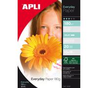 [12081] Apli Pochette 20 feuilles papier photo brillant FSC 10 x 15 cm 180g B...