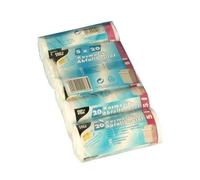 [12086] PAPSTAR Lot de 5 Rouleaux de 20 Sacs poubelle LDPE 5 litres 44x36cm B...