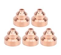 120930 buse de plasma | Tips de la buse tolérante au cuivre rouge | Remplacement de la torche du couteau à plasma | 5pcs Set pour les projets d'utilisation/de fabrication de
