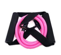 120cm Bandes De Résistance Élastique Yoga Pull Rope Fitness Workout Sports Rubber Tensile Expander Gum Elastica, Rose Rose