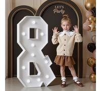 120cm Blanc Lettre Lumineuse,Lettres Lumineuses Géantes de Pour la Décoration D'Anniversaire,Decoration Anniversaire,Grandes Lettres Pour Les Événements de Fiançailles,Lettre &