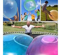 120cm Grande Boule De Bulle, Rempli D'eau Balles,Interactives Ballon Magique Gonflable Boule pour Adultes Enfants Famille Amusement(Pink)