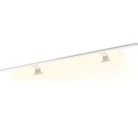 120cm lampe de miroir Spectraline LED IP44 lampe de salle de bain 18W 230V blanc chaud gris argenté