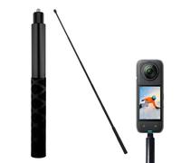 120cm Perche à Selfie Invisible, Aluminum Selfie Stick pour Insta360, Ultra Lightweight Folding Perche Telescopique, Compatible with la Plupart des Caméras d'action