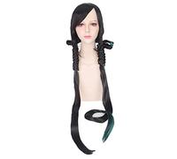 120cm Swords of Legends two Long Braiding Black Ponytail Wig Cosplay Costume Party Wigs For Women High Temperature Fiber