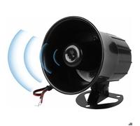 120db DC 12V Haut-Parleur de la sirène d'alarme, Avertisseur sonore Sirène d'alarme, Sirène d'alarme à Haut-Parleur Filaire, Klaxon