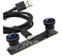 120fps Global Shutter USB Camera Module Dual Lens 3D Stereo Synchronization Webcam for Computer High Speed 1200P 60fps Binocular PC CAMERA M9 UVC USB2.0 VR KAMERA Wide Angle 100° Industrial Web Caméra