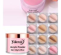 120g Poudre acrylique, poudre acrylique colorée professionnelle, polymère, convient pour la manucure française DIY, l'extension, la sculpture 3D, sans besoin de lampe à ongles, longue durée, pointes d