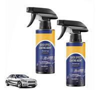 120ml Advanced Car Quick-Acting Coating Agent Spray, Quick Effect Coating Agent, Car Coating Spray, Multi-functional Coating Renewal Agent for Cars, Motorcycles, Advanced Ceramic Sprays Coatings (2PC)
