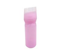 120ml Applicateur De Bouteille De Teinture Pour Cheveux Avec Gradient Brosse Racine Peigne Cheveux Teinture Bouteille Brosse Shampooing Cheveux Huile Peigne Applicateur 1 Pièce Rose