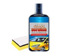 120ml Glass Sčratch Repair Agent with Sponge - Car Polishing Liquid for Windshield | Household Window Scratch Remover for Detailing Garage | Travel RV Glass Restoration
