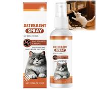 120ML Spray Anti Griffure pour Chat,Spray d'Entraînement Chat,Empêche Les Chats De Gratter Les Meubles,Tapis,Rideaux Et Plantes,Protecteur de Meubles Contre Les Rayures,Usage Intérieur et Extérieur