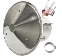 120mm 190mm 240mm 300mm Chapeau de Cheminée Poêle Couvercle de Cheminée pour Ventilation Extérieur Acier Inoxydable 201 pour Toit, avec des vis métalliques(190mm)