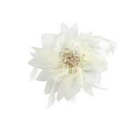 120Mm Broche Fleur Cristal Élégante Pour Femme Épinglette Organza Plumetis Pour Robe Costume Mariage Cérémonie Soirée Cocktail Accessoire Mode Tendance Style Bohème Chic Bijoux Romantique