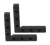 120mm Positioning Square 2 Pack | 90 Degree Clamp for Woodworking & DIY Projects | Metric Scale Angle Tool for Cabinets/Furniture/Frames | Aluminum Alloy Construction