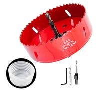 120mm Scie cloche et accessoires pour scie cloche Bac à poussière 2PCS Set,LAIWEI aspirateur pour scie cloche pour toutes les scies cloche jusqu'à 125mm de diamètre de coupe