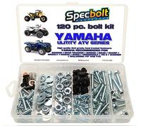 120PC Specbolt Bolt kit utilitaire pour Yamaha ATV Y Compris tous Grizzly Warrior Wolverine Big Bear tracker Breeze Timberwolf Rhino YFM Ytz pour l'entretien et la restauration à l'aide d'origine Spec pression pour Quads