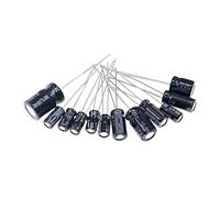 120pcs 12 Value 1uF~470uF Electrolytic Capacitors Assortment Kit 10pcs Each Value AUOQKQUT
