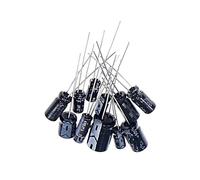 120pcs 12 Value 1uF~470uF Electrolytic Capacitors Assortment Kit Capacitor pack 16V 25V 50V 1UF 2.2UF 3.3UF 4.7UF 10UF 22UF NWPNLXEA