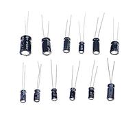 120pcs 12Value Electrolytic Capacitors Assortment Kit Mixed 1uf 2.2uF 3.3uF 4.7uF 10uF 22uF 33uF 47uF 100uF 220uF 330uF 470uF NWPNLXEA