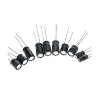 120pcs 16V 25V 50V Aluminum Electrolytic Capacitor Set Pack,12 Values*10pcs 0.22UF~470UF Capacitors Assortment Kit AUOQKQUT