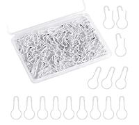 120pcs 22mm Epingle Securite, Épingles à Nourrice Sécurité en Métal Epingle Securite Safety Pins en Forme de Garde pour Vêtements Artisanat Courtepointe Couture Breloques Boutons (Blanc)