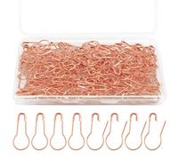 120pcs 22x10mm Epingle Securite, Mini Épingles à Nourrice Sécurité en Métal Epingle Securite Safety Pins en Forme de Garde pour Vêtements Artisanat Courtepointe Couture Breloques (Or Rose)