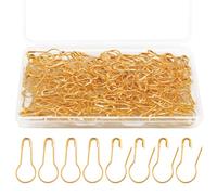 120pcs 22x10mm Epingle Securite, Mini Épingles à Nourrice Sécurité en Métal Epingle Securite Safety Pins en Forme de Garde pour Vêtements Artisanat Courtepointe Couture Breloques (Or)