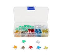 120pcs 5A 7.5A 10A 15A 20A 25A 30A Auto Car Truck Low Mini Blade Fusible Kit Câblage de protection