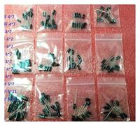 120pcs Aluminum Electrolytic Capacitor Kits 1set Of 12 Values 0.22/0.47/1/2.2/4.7/10/22/33/47/100/220/470UF Assortment Set Pack Capacitance Meters