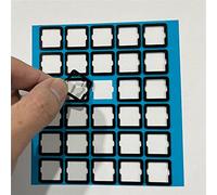 120PCS Autocollant pour Interrupteur de Clavier mécanique Coussinets d'arbre Feuille d'amortissement du Son Albero interassiale Cuscinetti in schiuma Del silenziatore Film d'isolation (PE)