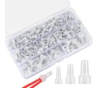120PCS Closed End Crimp Caps - 22-16/16-14/12-10 AWG Sizes | Wire Connector Terminals, Secure Crimp Connections, Ideal for Electrical Wiring