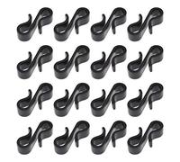 120pcs Crochet de Gouttière Clip de Lumière Crochets à Pince en Forme S Plastique pour Décoration Noël Lumières Suspendues