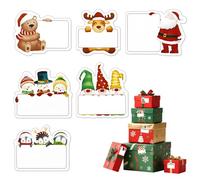 120pcs Etiquette Cadeau Noel - 20 Feuilles Autocollant Noel Étiquettes Cadeaux pour Étiquetage, Adhésif pour Decoration Emballage Carte Enveloppe Cadeau