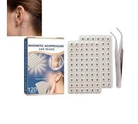 120Pcs Graine D'oreille D'acupuncture, Autocollants D'acupuncture Auriculaire, Stylo D'acupression En Acier Inoxydable, Stimulation Des Méridiens, Ensemble D'acupression Pour