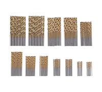 120pcs HSS Twist Drill Bits Set | Ti revêtu pour le métal/bois/plastique | 1 - Bits de forage de remplacement de 3,5 mm pour le bricolage et la construction | 6 tailles 30 -
