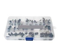 120PCS/lot 12values 1uF-470uF Aluminum Electrolytic Capacitor Assortment Kit 16V-50V Electrolytic Capacitors Assortment Box Set AUOQKQUT