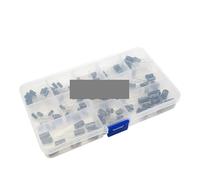 120PCS/LOT 12Values 1uF-470uF Aluminum Electrolytic Capacitor Assortment Kit 16V-50V Electrolytic Capacitors Assortment Box Set
