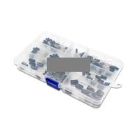 120PCS/lot 12values 1uF-470uF Aluminum Electrolytic Capacitor Assortment Kit 16V-50V electrolytic capacitors assortment box set NWPNLXEA
