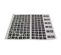 120Pcs Luminous Rocker Switch Labels Stickers for Car | Glow in dark, 120pcs per sheet, clear symbols, easy night identification, car boat truck use
