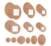 120pcs Pansements Ronds et Ovales pour le Visage, Adhésifs en Tissu Élastique Petits Points Doux pour la Peau le Nez les Mains et Plaies Délicates (6 Tailles)