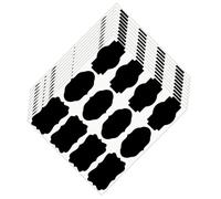 120PCS Paper Label Stickers with Fancy Shape Storage Box Labels for Homemade Items Essential Oil Bottles and Jars Storage Box Labels