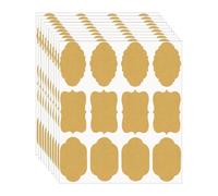 120PCS Paper Label Stickers with Fancy Shape Storage Box Labels for Homemade Items Essential Oil Bottles and Jars Storage Box Labels