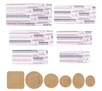 120pcs Petits Pansements, Bandes Adhésives Souples Non Tissé Incluant Formes Rondes Ovale & Carré pour Visage & Petites Plaies Protection
